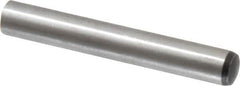 Value Collection - 10mm Diam x 70mm Pin Length Alloy Steel Standard Dowel Pin - C 58-62 Hardness, 37,100 Lb Breaking Strength, 1 Rounded End - Exact Industrial Supply