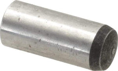 Value Collection - 12mm Diam x 30mm Pin Length Alloy Steel Standard Dowel Pin - C 58-62 Hardness, 53,400 Lb Breaking Strength, 1 Rounded End - Exact Industrial Supply