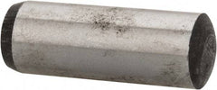 Value Collection - 12mm Diam x 35mm Pin Length Alloy Steel Standard Dowel Pin - C 58-62 Hardness, 53,400 Lb Breaking Strength, 1 Rounded End - Exact Industrial Supply