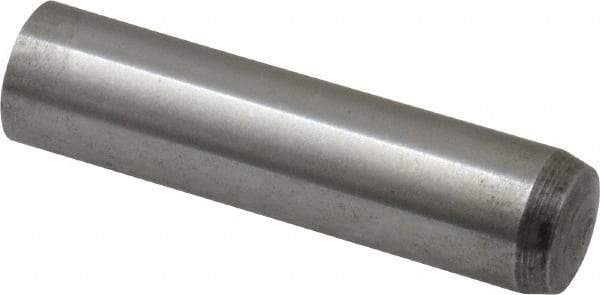 Value Collection - 12mm Diam x 50mm Pin Length Alloy Steel Standard Dowel Pin - C 58-62 Hardness, 53,400 Lb Breaking Strength, 1 Rounded End - Exact Industrial Supply