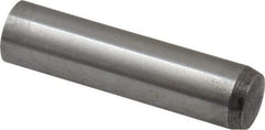 Value Collection - 12mm Diam x 50mm Pin Length Alloy Steel Standard Dowel Pin - C 58-62 Hardness, 53,400 Lb Breaking Strength, 1 Rounded End - Exact Industrial Supply