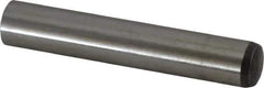 Value Collection - 12mm Diam x 70mm Pin Length Alloy Steel Standard Dowel Pin - C 58-62 Hardness, 53,400 Lb Breaking Strength, 1 Rounded End - Exact Industrial Supply