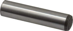 Value Collection - 16mm Diam x 70mm Pin Length Alloy Steel Standard Dowel Pin - C 58-62 Hardness, 94,900 Lb Breaking Strength, 1 Rounded End - Exact Industrial Supply