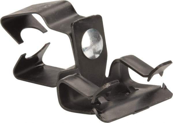 Thomas & Betts - Spring Steel Rigid/EMT Flange Mounted Snap In Conduit Clip - 3/4" EMT, 3/4" Rigid, Anodized Finish - Exact Industrial Supply