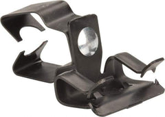 Thomas & Betts - Spring Steel Rigid/EMT Flange Mounted Snap In Conduit Clip - 3/4" EMT, 3/4" Rigid, Anodized Finish - Exact Industrial Supply