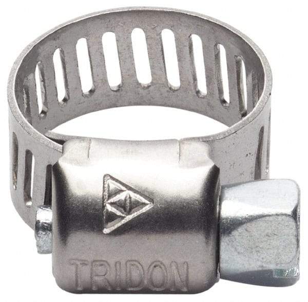 IDEAL TRIDON - SAE Size 212, 11-3/4 to 13-3/4" Diam, Stainless Steel Worm Drive Clamp - 1/2" Wide, Material Grade 201, Series 611 - Exact Industrial Supply
