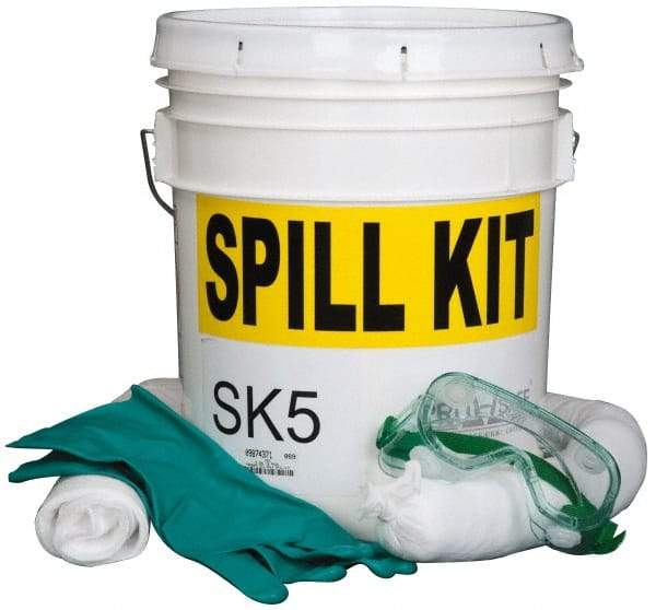 PRO-SAFE - Oil Only Spill Kit - 5 Gal Pail - Exact Industrial Supply