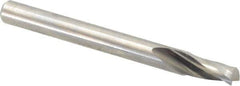 Onsrud - 3/16" Cutting Diam x 3/8" Length of Cut, 1 Flute, Upcut Spiral Router Bit - Uncoated, Right Hand Cut, Solid Carbide, 2" OAL x 3/16" Shank Diam, Single Edge, 21° Helix Angle - Exact Industrial Supply