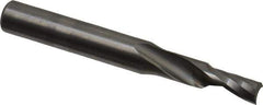 Onsrud - 3/16" Cutting Diam x 3/8" Length of Cut, 1 Flute, Upcut Spiral Router Bit - Uncoated, Right Hand Cut, Solid Carbide, 2" OAL x 1/4" Shank Diam, Single Edge, 21° Helix Angle - Exact Industrial Supply