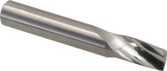 Onsrud - 3/8" Cutting Diam x 5/8" Length of Cut, 1 Flute, Upcut Spiral Router Bit - Uncoated, Right Hand Cut, Solid Carbide, 2-1/2" OAL x 3/8" Shank Diam, Single Edge, 21° Helix Angle - Exact Industrial Supply