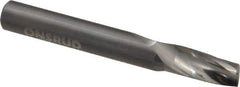 Onsrud - 3/8" Cutting Diam x 3/4" Length of Cut, 1 Flute, Upcut Spiral Router Bit - Uncoated, Right Hand Cut, Solid Carbide, 3" OAL x 3/8" Shank Diam, Single Edge, 21° Helix Angle - Exact Industrial Supply