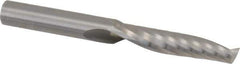 Onsrud - 3/8" Cutting Diam x 1-5/8" Length of Cut, 1 Flute, Upcut Spiral Router Bit - Uncoated, Right Hand Cut, Solid Carbide, 3-1/2" OAL x 3/8" Shank Diam, Single Edge, 21° Helix Angle - Exact Industrial Supply