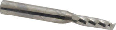 Onsrud - 3/16" Cutting Diam x 5/8" Length of Cut, 1 Flute, Upcut Spiral Router Bit - Uncoated, Right Hand Cut, Solid Carbide, 2" OAL x 1/4" Shank Diam, Single Edge, 21° Helix Angle - Exact Industrial Supply