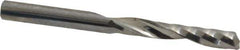 Onsrud - 1/4" Cutting Diam x 1-1/2" Length of Cut, 1 Flute, Upcut Spiral Router Bit - Uncoated, Right Hand Cut, Solid Carbide, 3" OAL x 1/4" Shank Diam, Single Edge - Exact Industrial Supply