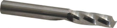 Onsrud - 3/8" Cutting Diam x 1-1/8" Length of Cut, 1 Flute, Upcut Spiral Router Bit - Uncoated, Right Hand Cut, Solid Carbide, 3" OAL x 3/8" Shank Diam, Single Edge - Exact Industrial Supply