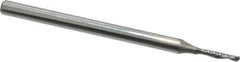 Onsrud - 1/16" Cutting Diam x 1/4" Length of Cut, 1 Flute, Downcut Spiral Router Bit - Uncoated, Right Hand Cut, Solid Carbide, 2" OAL x 1/8" Shank Diam, Single Edge, 21° Helix Angle - Exact Industrial Supply