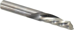 Onsrud - 3/8" Cutting Diam x 1-1/8" Length of Cut, 1 Flute, Downcut Spiral Router Bit - Uncoated, Right Hand Cut, Solid Carbide, 3" OAL x 3/8" Shank Diam, Single Edge, 21° Helix Angle - Exact Industrial Supply