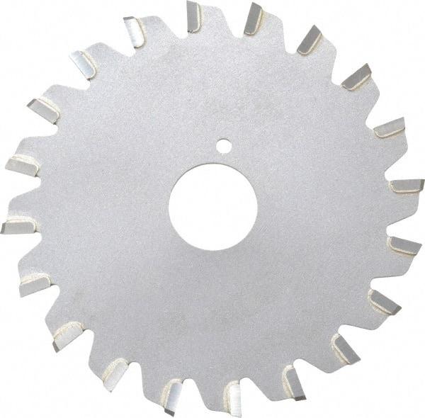 Onsrud - 3" Diam x 0.095" Blade Thickness x 5/8" Arbor Hole Diam, 20 Tooth Slitting and Slotting Saw - Arbor Connection, Right Hand, Uncoated, Carbide-Tipped, -5° Rake - Exact Industrial Supply