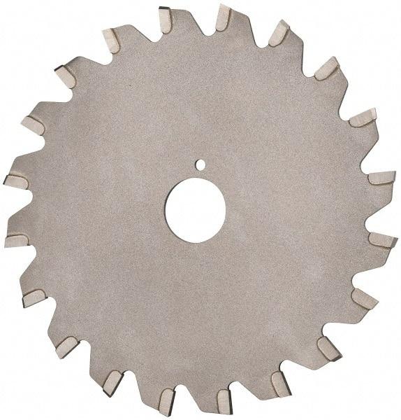 Onsrud - 3-1/2" Diam x 0.095" Blade Thickness x 5/8" Arbor Hole Diam, 20 Tooth Slitting and Slotting Saw - Arbor Connection, Right Hand, Uncoated, Carbide-Tipped, -5° Rake - Exact Industrial Supply
