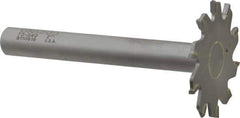 Onsrud - 2" Diam x 0.095" Blade Thickness, 10 Tooth Slitting and Slotting Saw - Shank Connection, Right Hand, Uncoated, Carbide-Tipped, -5° Rake - Exact Industrial Supply