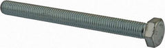 Value Collection - M12x1.75mm Metric Coarse, 130mm Length Under Head Hex Head Cap Screw - Fully Threaded, Grade 8.8 Steel, Zinc-Plated Finish, 19mm Hex - Exact Industrial Supply