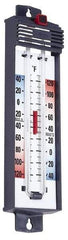 Taylor - -40 to 120°F, Min and Max Thermometer - 5 Inch Long x 4-3/8 Inch Wide, Push Button Reset Thermometer - Exact Industrial Supply