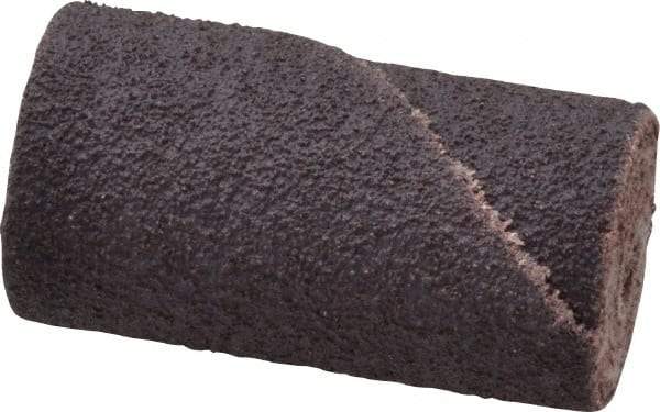 Merit Abrasives - 3/4" Max Roll Diam x 1-1/2" OAL, 80 Grit Aluminum Oxide Straight Cartridge Roll - 3/16" Pilot Hole Diam, Medium Grade - Exact Industrial Supply