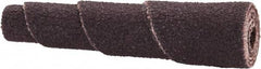 Merit Abrasives - 1-1/2" Long x 3/8" Diam, Aluminum Oxide, Full Taper Cartridge Roll - 120 Grit, 1/8" Pilot Hole Diam, Fine Grade - Exact Industrial Supply