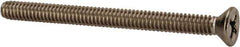 Value Collection - 1/4-20 UNC, 3" OAL Phillips Drive Machine Screw - Flat Head, Grade 316 Stainless Steel, Uncoated, Without Washer - Exact Industrial Supply