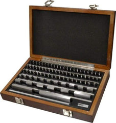 Value Collection - 81 Piece, 0.05 to 4", Grade AS-1, Steel Gage Block Set - Rectangular, 12µ (0.050"), 12µ (0.45-1"), 16µ (2"), 20µ (3"), 24µ (4"), 8µ (0.1-0.4") Tolerance - Exact Industrial Supply