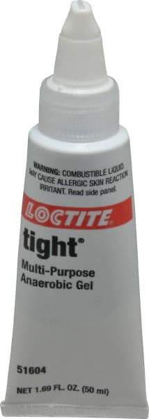 Loctite - 50 mL Tube, Blue, Liquid Medium Strength Threadlocker - Series 8060, 24 hr Full Cure Time, Hand Tool, Heat Removal - Exact Industrial Supply