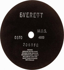 Everett - 12" Aluminum Oxide Cutoff Wheel - 1/8" Thick, 1" Arbor, Use with Gas Powered Saws - Exact Industrial Supply