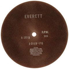 Everett - 16" Aluminum Oxide Cutoff Wheel - 5/32" Thick, 1" Arbor, Use with Gas Powered Saws - Exact Industrial Supply
