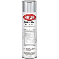 Krylon - Original Chrome, Gloss, Metallic Spray Paint - 8 oz Container - Exact Industrial Supply