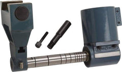 Vectrax - Right Angle Milling Head - R8 Spindle Taper, Compatible with GS 20 Series Manual Milling Machine, Includes 1 Inch Arbor, Arbor Support for NT40 Spindle, Horizontal Milling Attachment Including Right Angle Head and NT40 in - R8 out - Exact Industrial Supply