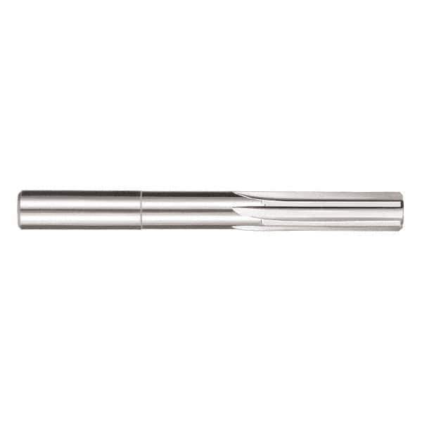 SGS - 13/32" Solid Carbide 6 Flute Chucking Reamer - Straight Flute, 13/32" Straight Shank, 4" OAL - Exact Industrial Supply