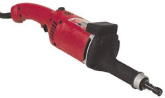 Milwaukee Tool - 1/4 Inch Collet, 14,500 RPM, Straight, Electric Die Grinder - 120 Volt, 11 Amp, 9 Ft. Long Cord - Exact Industrial Supply