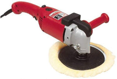 Milwaukee Tool - 7 to 9" Pad Diam, 1,750 RPM, Handheld Electric Polisher - 5/8-11" Spindle Thread, 11 Amps, 120 Volts - Exact Industrial Supply