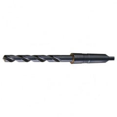 3/8 RHS / RHC HSS 118 Degree Radial Point General Purpose Taper Shank Drill - Steam Oxide - Exact Industrial Supply