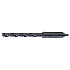 25/64 RHS / RHC HSS 118 Degree Radial Point General Purpose Taper Shank Drill - Steam Oxide - Exact Industrial Supply