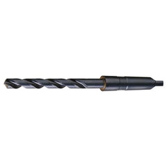 31/32 RHS / RHC HSS 118 Degree Radial Point General Purpose Taper Shank Drill - Steam Oxide - Exact Industrial Supply