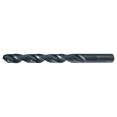 25/64 RHS / RHC HSS 135 Degree Split Point Heavy Duty Jobber Length Drill - Steam Oxide - Exact Industrial Supply