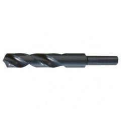 31/32 RHS / RHC HSS 118 Degree Split Point 1/2″ Reduced Shank Silver & Deming Drill - Steam Oxide - Exact Industrial Supply