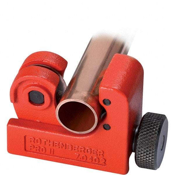 Rothenberger - 1/4" to 7/8" Pipe Capacity, Tube Cutter - Cuts Copper, 2-1/4" OAL - Exact Industrial Supply