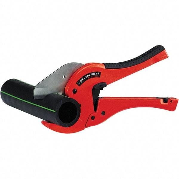 Rothenberger - 2" Pipe Capacity, Tube & Pipe Cutter - Cuts Plastic, PVC, CPVC, 10-1/4" OAL - Exact Industrial Supply