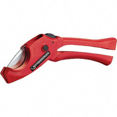 Rothenberger - 1-1/4" Pipe Capacity, Tube & Pipe Cutter - Cuts Plastic, PVC, CPVC, 7" OAL - Exact Industrial Supply