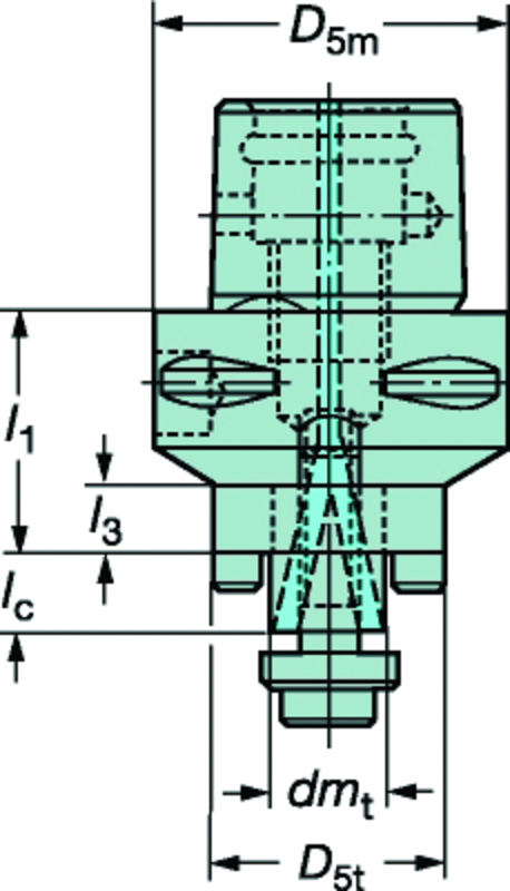 C339105C16030 Capto® Adapter - Exact Industrial Supply