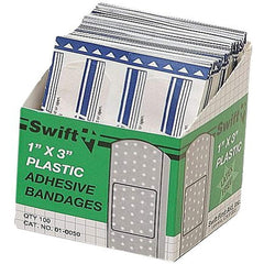 1X3 PLASTIC STRIP BANDAID 100/BOX - Exact Industrial Supply