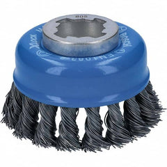 Bosch - 3" Diam 0.012" X-LOCK Carbon Steel Fill Cup Brush - Exact Industrial Supply