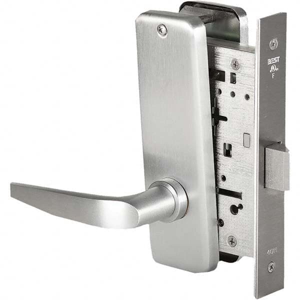 Best - Passage Lever Lockset for 1-3/4" Thick Doors - Exact Industrial Supply